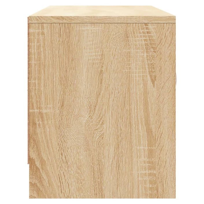 Meuble TV chêne sonoma 102x30x37,5 cm bois d'ingénierie - Photo n°7