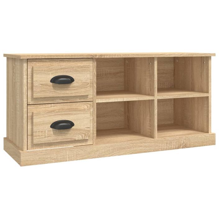 Meuble TV chêne sonoma 102x35,5x47,5 cm bois d'ingénierie - Photo n°1