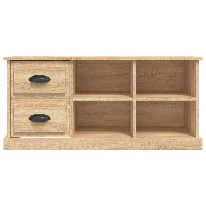 Meuble TV chêne sonoma 102x35,5x47,5 cm bois d'ingénierie - Photo n°6