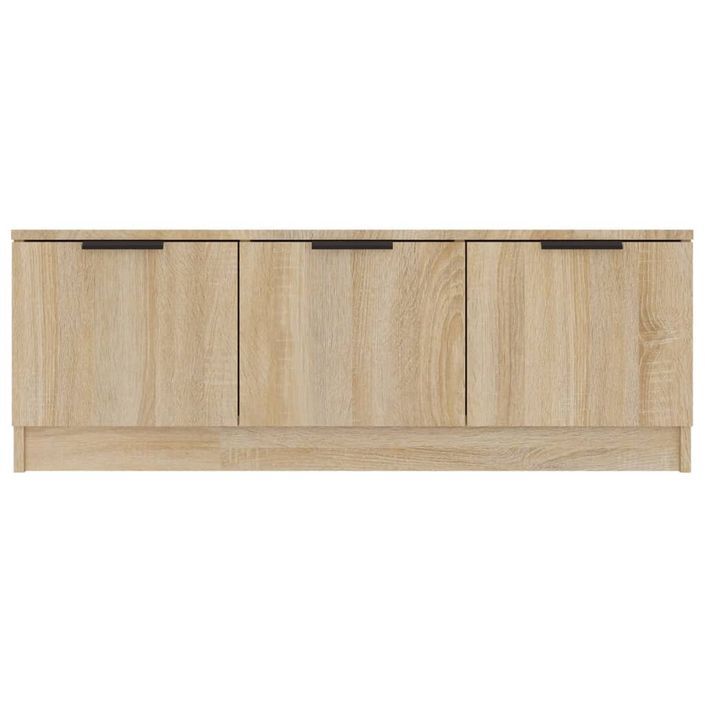 Meuble TV Chêne sonoma 102x35x36,5 cm Bois d'ingénierie - Photo n°5