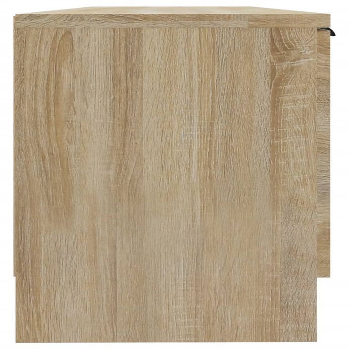 Meuble TV Chêne sonoma 102x35x36,5 cm Bois d'ingénierie - Photo n°5