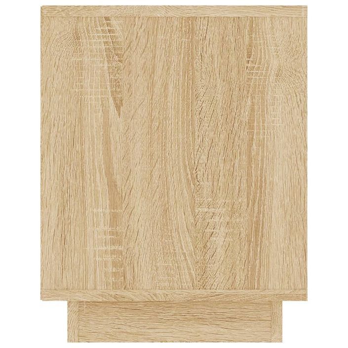 Meuble TV chêne sonoma 102x35x45 cm bois d'ingénierie - Photo n°8