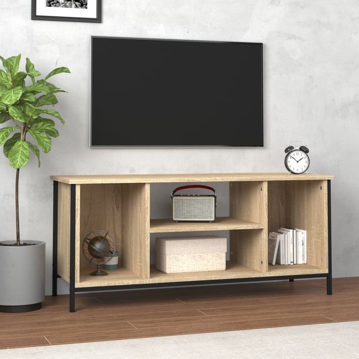 Meuble TV chêne sonoma 102x35x45 cm bois d'ingénierie - Photo n°1