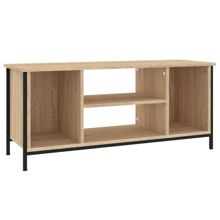 Meuble TV chêne sonoma 102x35x45 cm bois d'ingénierie - Photo n°2