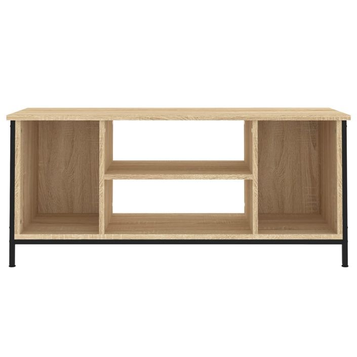 Meuble TV chêne sonoma 102x35x45 cm bois d'ingénierie - Photo n°5