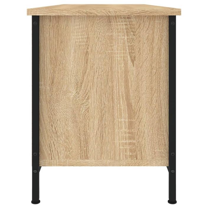 Meuble TV chêne sonoma 102x35x45 cm bois d'ingénierie - Photo n°6