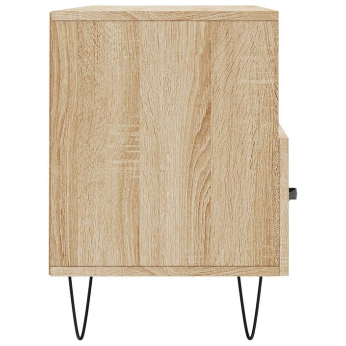 Meuble TV chêne sonoma 102x36x50 cm bois d'ingénierie - Photo n°7