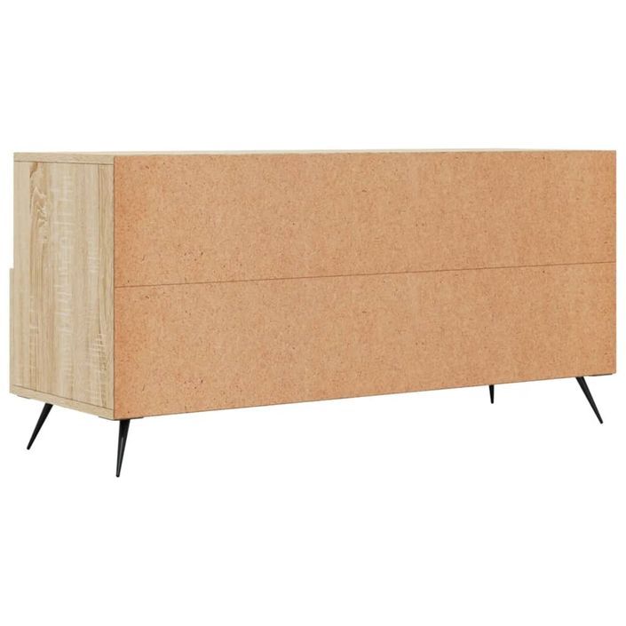 Meuble TV chêne sonoma 102x36x50 cm bois d'ingénierie - Photo n°8