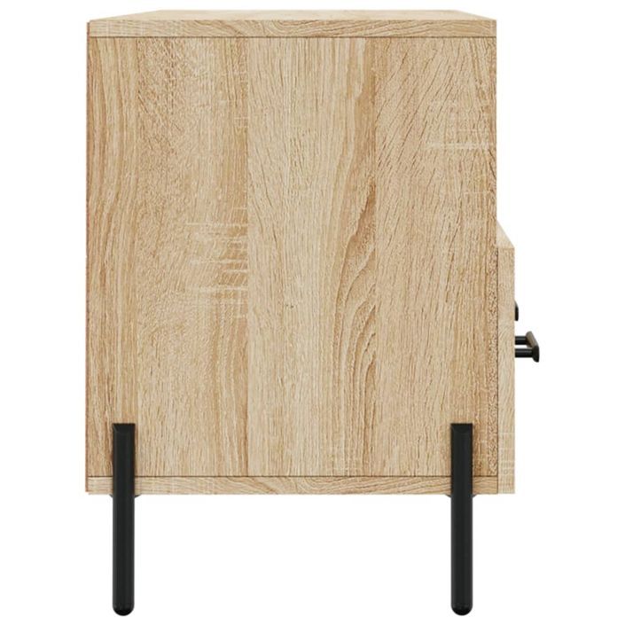 Meuble TV chêne sonoma 102x36x50 cm bois d'ingénierie - Photo n°7