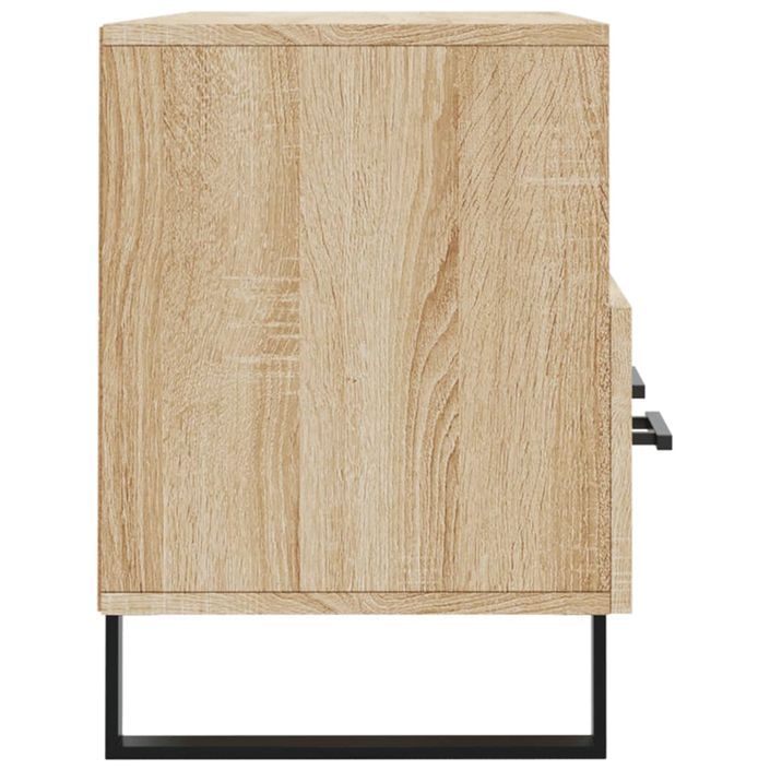 Meuble TV chêne sonoma 102x36x50 cm bois d'ingénierie - Photo n°7