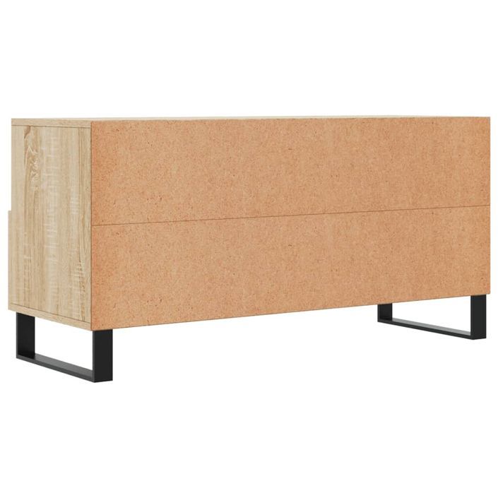 Meuble TV chêne sonoma 102x36x50 cm bois d'ingénierie - Photo n°8