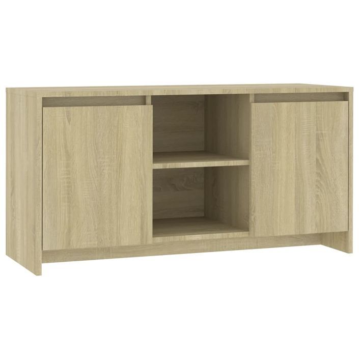 Meuble TV Chêne sonoma 102x37,5x52,5 cm Bois d'ingénierie - Photo n°2