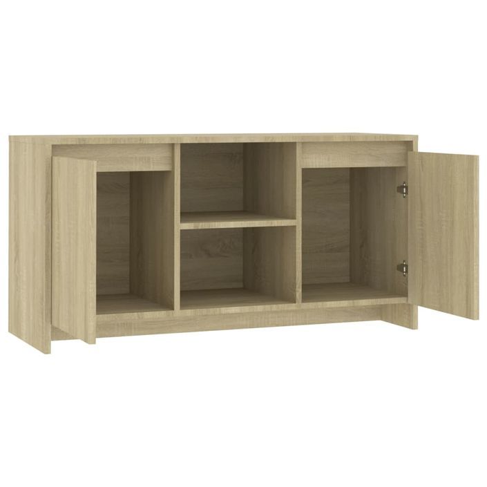 Meuble TV Chêne sonoma 102x37,5x52,5 cm Bois d'ingénierie - Photo n°5