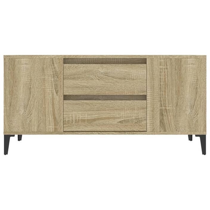 Meuble TV Chêne sonoma 102x44,5x50 cm Bois d'ingénierie - Photo n°6