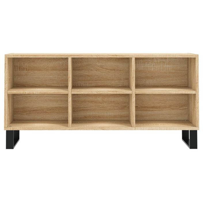 Meuble TV chêne sonoma 103,5x30x50 cm bois d'ingénierie - Photo n°4