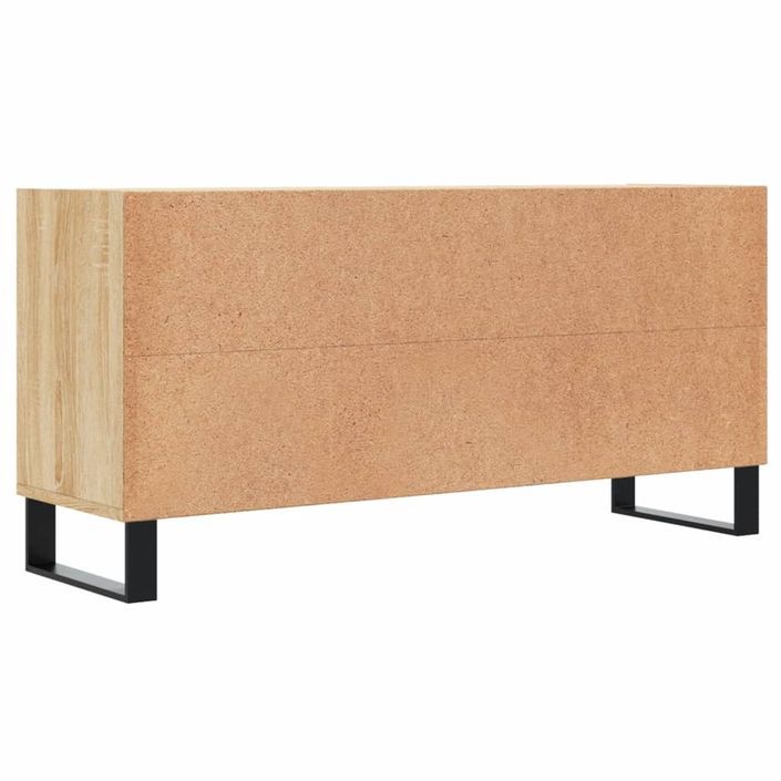 Meuble TV chêne sonoma 103,5x30x50 cm bois d'ingénierie - Photo n°6