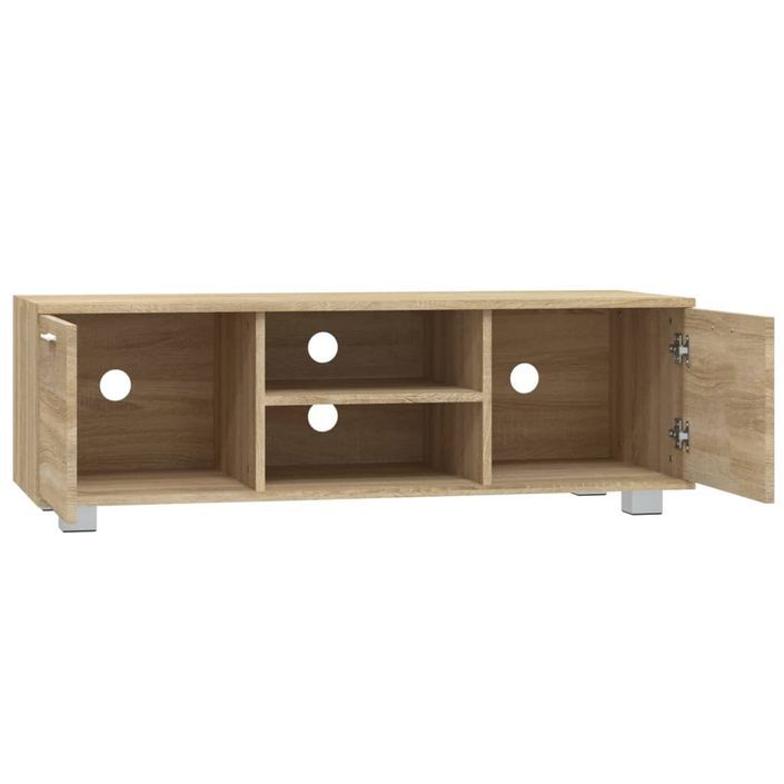 Meuble TV Chêne sonoma 120x40,5x35 cm Bois d'ingénierie - Photo n°5