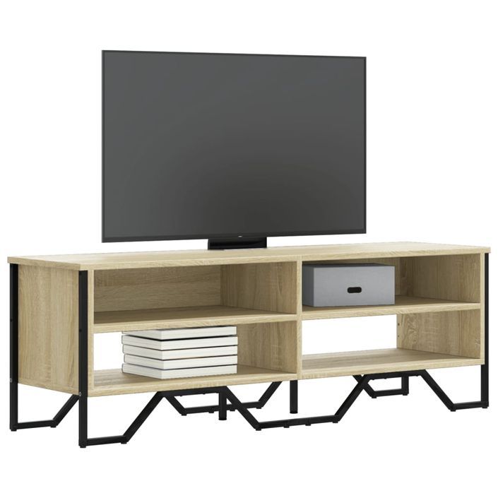 Meuble TV chêne sonoma 122x34x41 cm bois d'ingénierie - Photo n°1