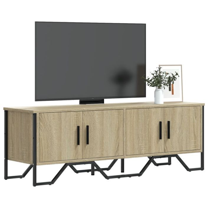 Meuble TV chêne sonoma 122x34x41 cm bois d'ingénierie - Photo n°1