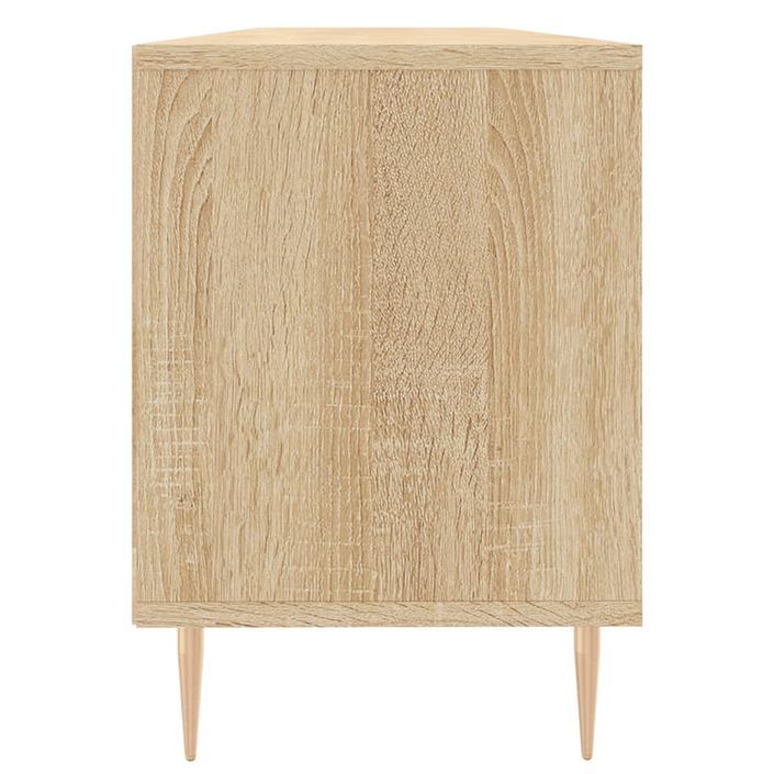 Meuble TV chêne sonoma 150x30x44,5 cm bois d'ingénierie - Photo n°7