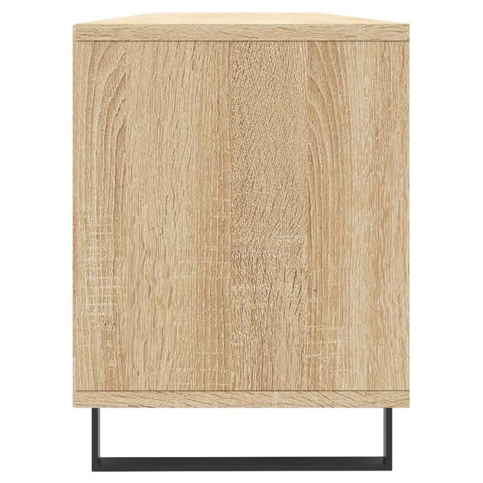 Meuble TV chêne sonoma 150x30x44,5 cm bois d'ingénierie - Photo n°7