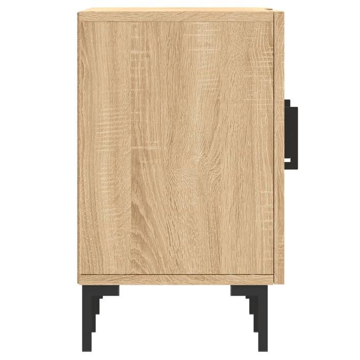 Meuble TV chêne sonoma 150x30x50 cm bois d'ingénierie - Photo n°7