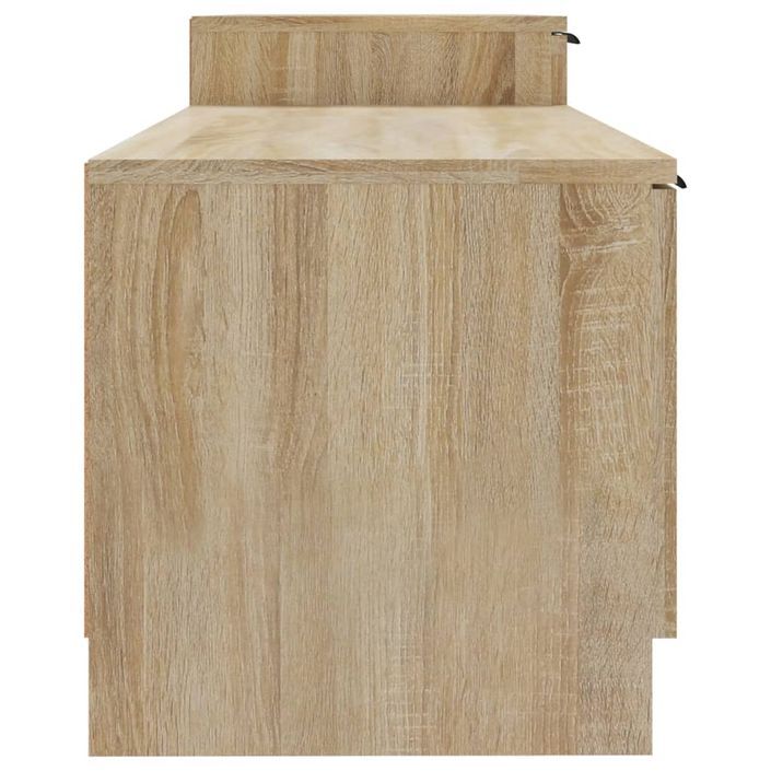 Meuble TV Chêne sonoma 158,5x36x45 cm Bois d'ingénierie - Photo n°7