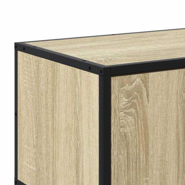 Meuble TV chêne sonoma 180x35x41 cm bois d'ingénierie - Photo n°8