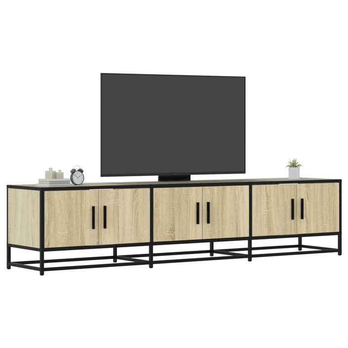 Meuble TV chêne sonoma 180x35x41 cm bois d'ingénierie - Photo n°1