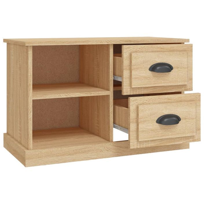 Meuble TV chêne sonoma 73x35,5x47,5 cm bois d'ingénierie - Photo n°7