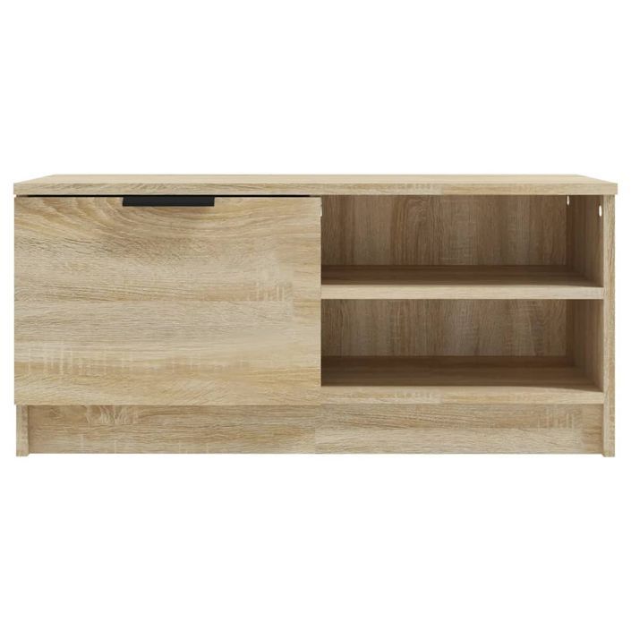 Meuble TV Chêne sonoma 80x35x36,5 cm Bois d'ingénierie - Photo n°5