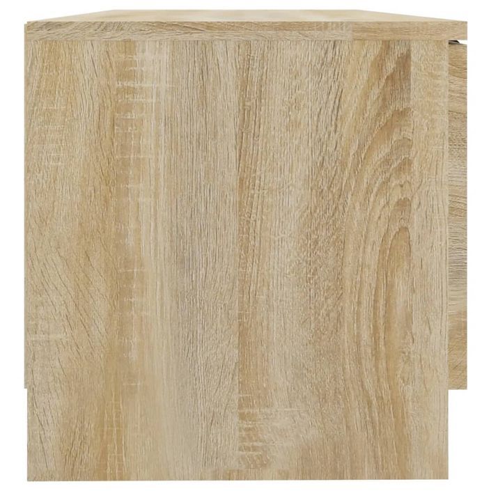 Meuble TV Chêne sonoma 80x35x36,5 cm Bois d'ingénierie - Photo n°7