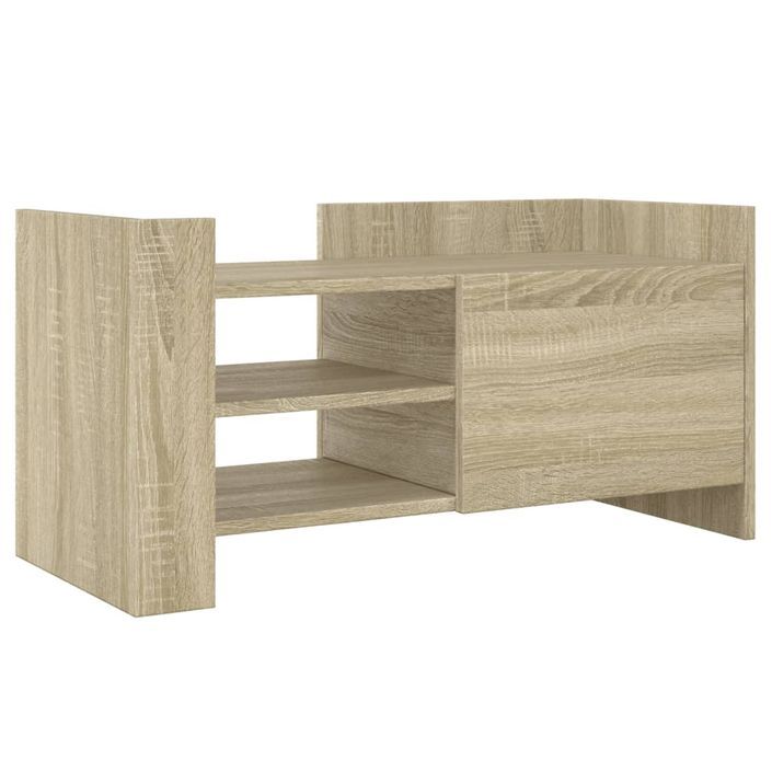 Meuble TV chêne sonoma 80x35x40 cm bois d'ingénierie - Photo n°2