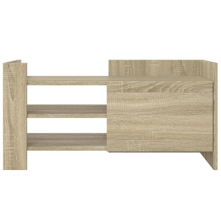 Meuble TV chêne sonoma 80x35x40 cm bois d'ingénierie - Photo n°4