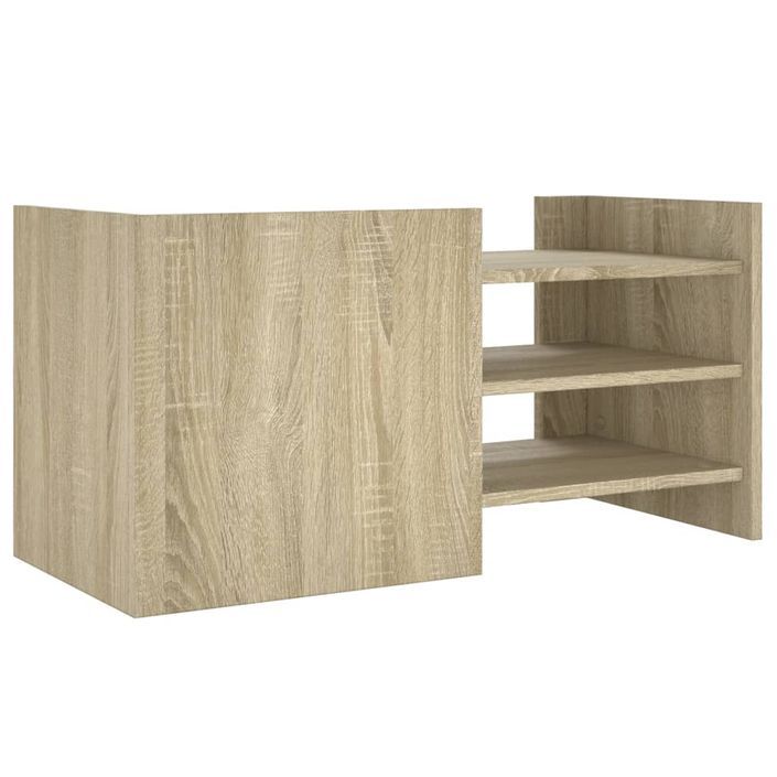 Meuble TV chêne sonoma 80x35x40 cm bois d'ingénierie - Photo n°6