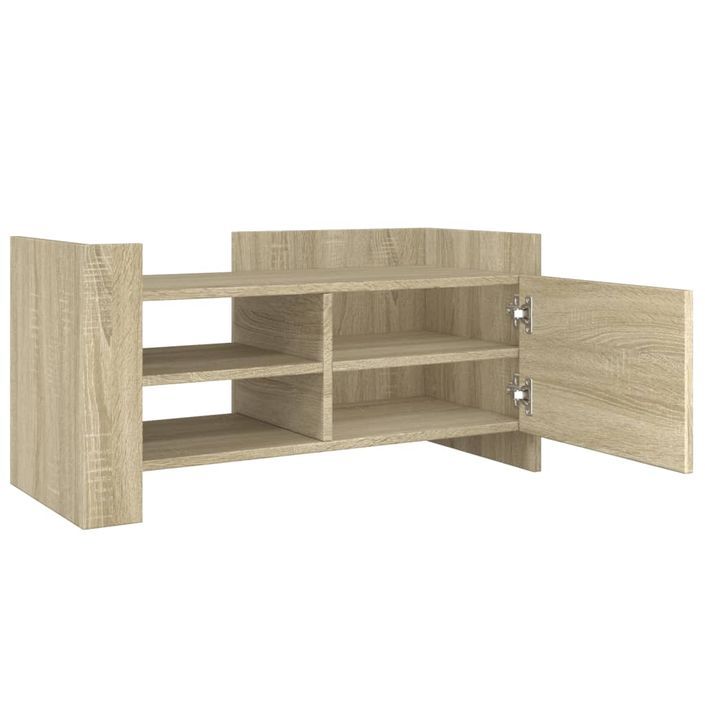 Meuble TV chêne sonoma 80x35x40 cm bois d'ingénierie - Photo n°8