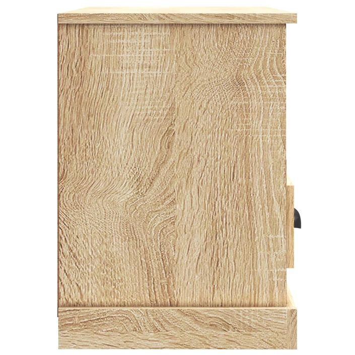 Meuble TV chêne sonoma 80x35x50 cm bois d'ingénierie - Photo n°7