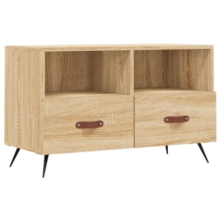 Meuble TV Chêne sonoma 80x36x50 cm Bois d'ingénierie - Photo n°1