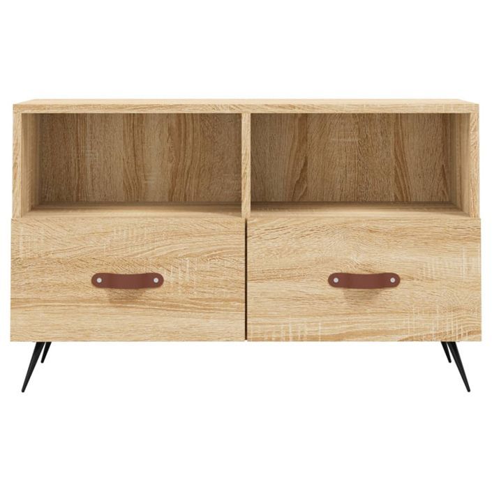 Meuble TV Chêne sonoma 80x36x50 cm Bois d'ingénierie - Photo n°5