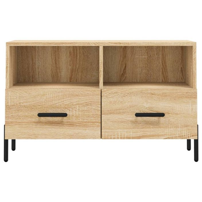 Meuble TV Chêne sonoma 80x36x50 cm Bois d'ingénierie - Photo n°5