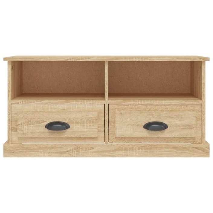 Meuble TV chêne sonoma 93x35,5x45 cm bois d'ingénierie - Photo n°6