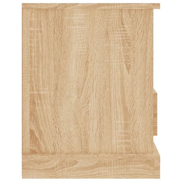 Meuble TV chêne sonoma 93x35,5x45 cm bois d'ingénierie - Photo n°7