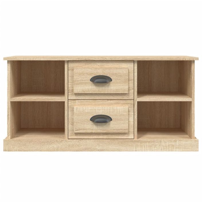 Meuble TV chêne sonoma 99,5x35,5x48 cm bois d'ingénierie - Photo n°6