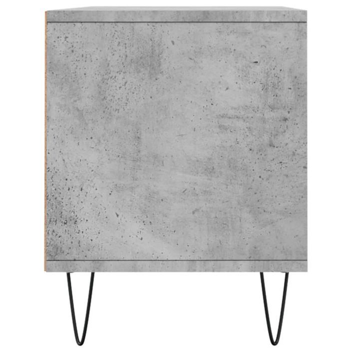 Meuble TV gris béton 100x34,5x44,5 cm bois d'ingénierie - Photo n°7