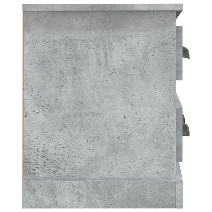 Meuble TV gris béton 100x35,5x45 cm bois d'ingénierie - Photo n°7