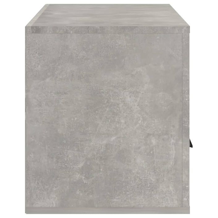 Meuble TV Gris béton 100x35x40 cm Bois d'ingénierie - Photo n°4