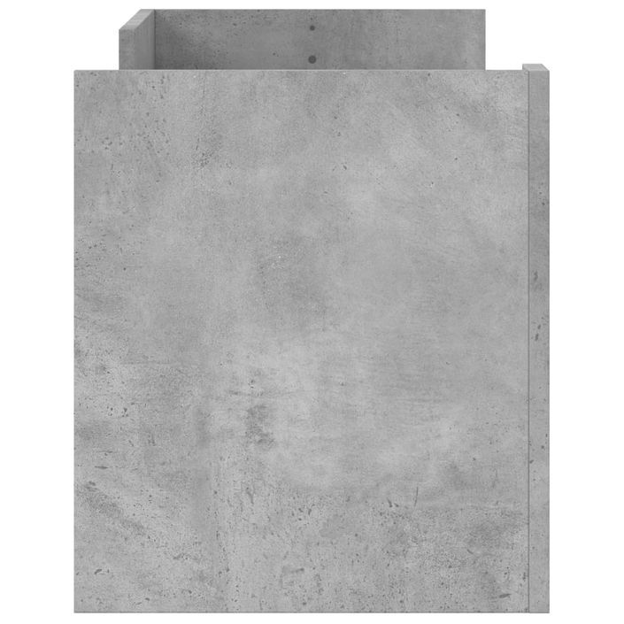 Meuble TV Gris béton 100x35x40 cm Bois d'ingénierie - Photo n°5