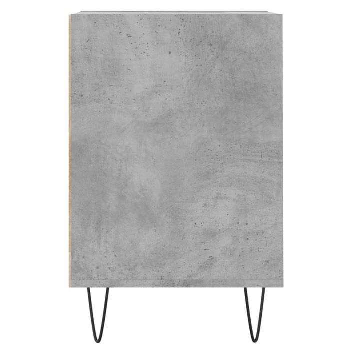 Meuble TV Gris béton 100x35x55 cm Bois d'ingénierie - Photo n°7