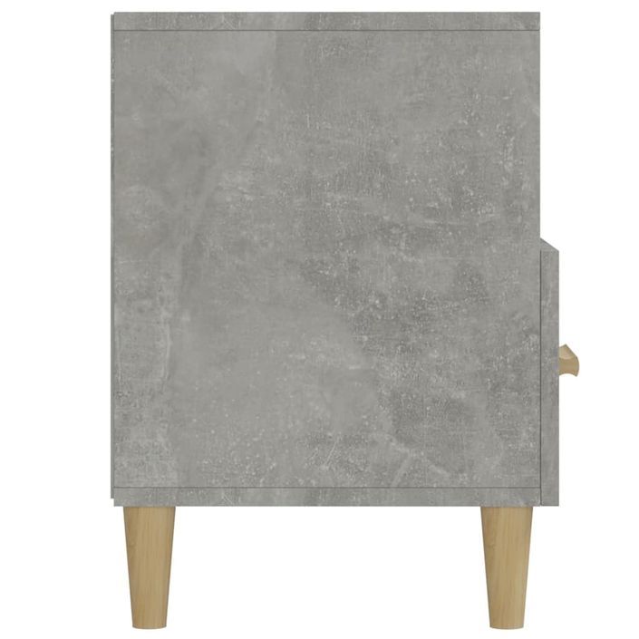 Meuble TV gris béton 102x36x50 cm bois d'ingénierie - Photo n°8