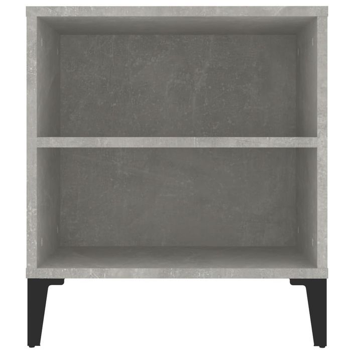 Meuble TV Gris béton 102x44,5x50 cm Bois d'ingénierie - Photo n°8